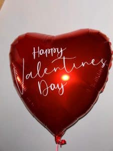 happy valentines day balloon